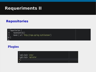 Requeriments IIRequeriments II
Repositories
Plugins
 