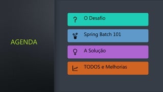 Spring batch no kubernetes | PPTX