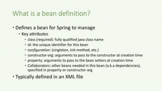 Spring beans | PPTX