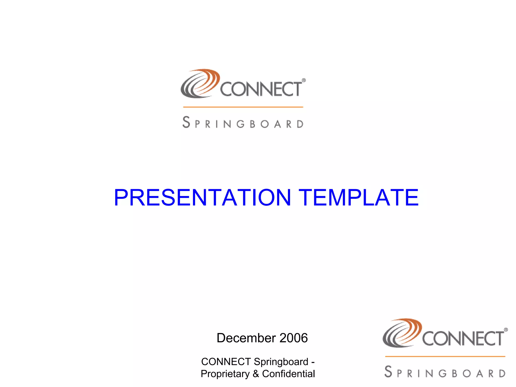 Springboard presentationtemplate jan07_001 | PPT