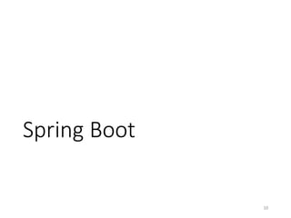 Spring	Boot
10
 