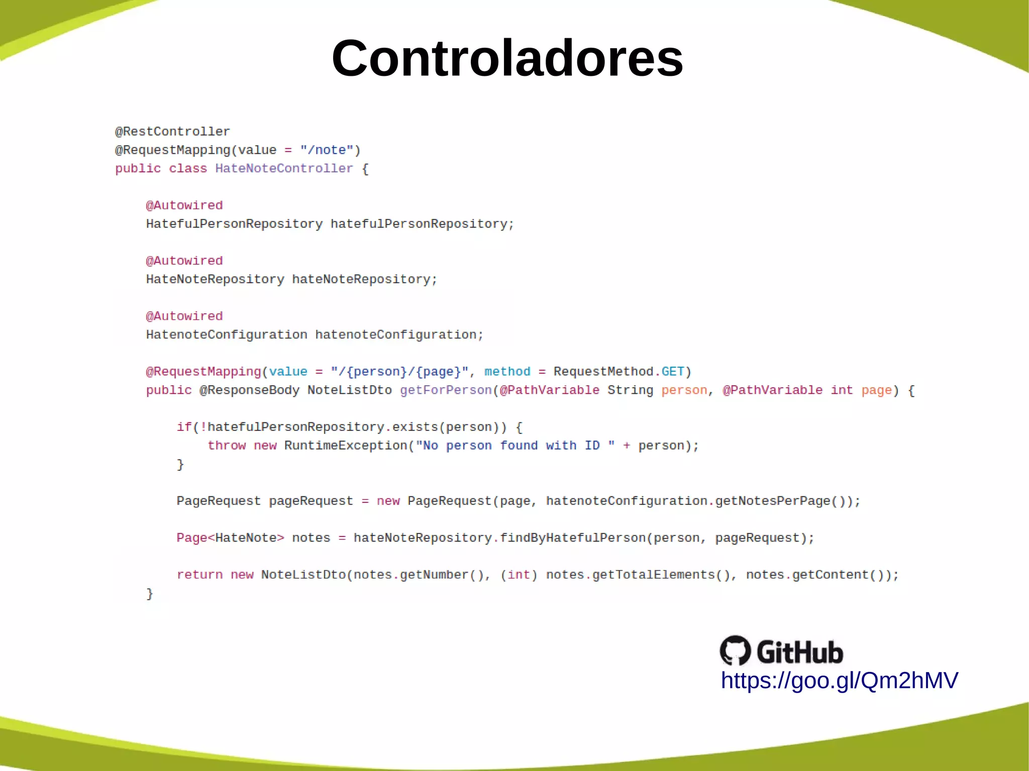 Controladores
https://goo.gl/Qm2hMV
 