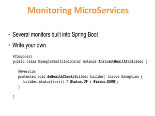 Spring boot for buidling microservices | PPT