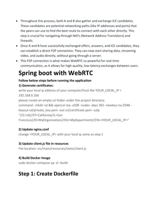 Spring Boot for WebRTC Signaling Servers: A Comprehensive Guide | PDF