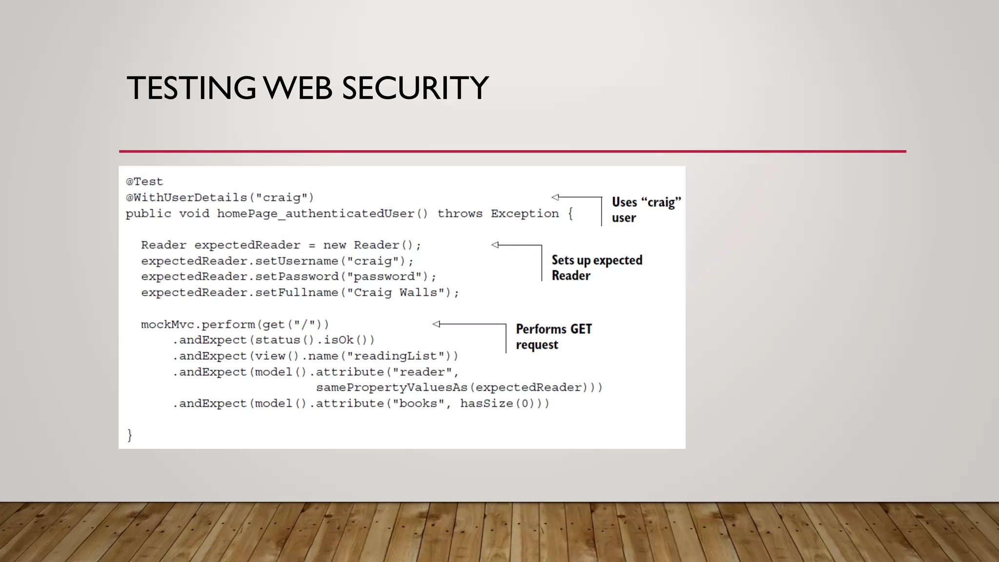 TESTING WEB SECURITY
 