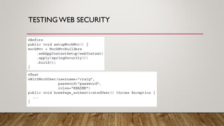TESTING WEB SECURITY
 
