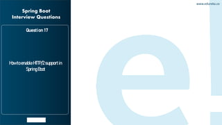 Spring Boot Interview Questions | Edureka | PDF