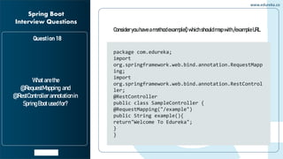 Spring Boot Interview Questions | Edureka | PDF