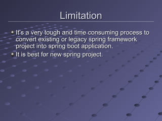 Springboot introduction | PPT