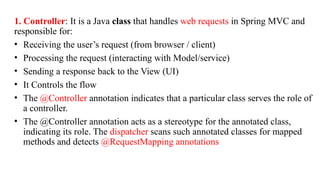 Spring boot MVC-Controllers architecture layers | PPTX