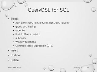 SpringBoot with MyBatis, Flyway, QueryDSL | PPTX