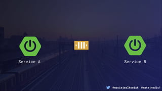 @maciejwalkowiak @matejnedic1
Service A Service B
 