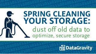 dust off old data to
optimize, secure storage
 