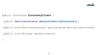 Service Discovery. Spring Cloud Internals | PDF