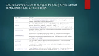 Spring cloud config | PPTX