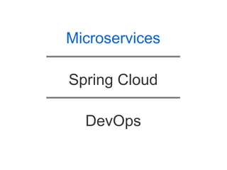 Spring cloud for microservices architecture | ODP
