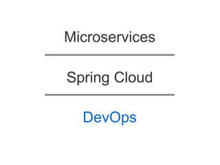 Spring cloud for microservices architecture | ODP