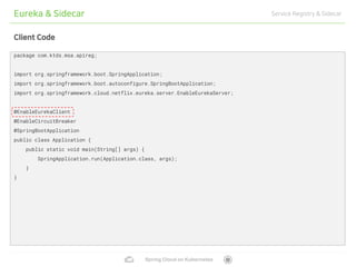 Spring cloud on kubernetes | PDF