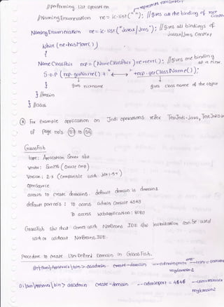 i
.,ofi {@rbnt<}' r
l/ ?e, PuminX I isr opralt on
, ,,I_-
t'{reso ' -
/Nc'miogEnurrrraH@ re= ic'lisr(" ")" llA'uo ca rhe bi''d;ng 4 '**-
NarniogEnr,rn€rcr.tlcrn n€= ic' ri5' (''Jot't^^/ i-s') ; //gl*s our::t:H-f
Ph;re Ine'hc'tHoret))
3 /t's"
3 iiu*
gives clclss narDe { rbe o4Yr
o:tn !e rrsed
@r.
oP
€xample oppi'icoloo on Jndl oPenHon6 rek c Jb-stJ"ai , java, TeotJnatr+
{hteno's @r@
$6s6fisb
-t *, lotoaHoo &'vor slLa
veriw: &rone (Orooeccne) 
Vc'{s)cn: a.X (Co-fariule -'nq
-:drt'5t /
donoalo6 ' de&"t'rt &r'aio to d"ttolnl
I0 accesS admio 0rr6ole 4246
To accers hlcboQfticafloo i 8o8'd
caroes co,rb {lc*3eon,9 .IOp slcu iostrlloHon
NeTEoDeJDE '
Foce dure i0 crtci.fe User DeSesS DorfdD iD GtctsgFish'
erre++demaan
0[€nS(Irrce
anlu!6 to C'rcof.
defu*nt poftrn-'O :
C"rtcrgsFsb tlul tl^rrr
roirb or ulifio&t
rn#€roelo-e
-- cdroioFx t- -- 46+5 -- user= t€stus€r
mYlondoz
9iveo nicpnemc
O:srn$posavtruin7 oeodrnio c*a'te -&morn
 
