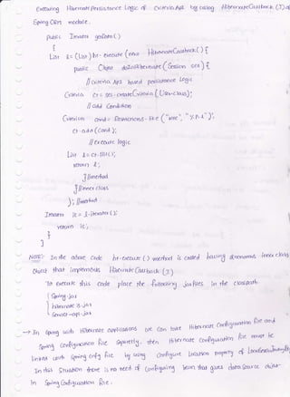 l1;&rrnl<Caub<ca Q;4execohng llibe.mte Pe$i5ftr}ce Lo6ic 4 Cri tcrlaApl bU c{5jog
Spo6OPn rodule.
Brblic Jrctor,x ffbrztL)
Ll* g= [Liot) bt' e^ec"rc (neoo l-1iue'ooreCar-ob"rrC) [
prric OhF'i dotroll'beroale (5*t'"' sen) {'
ll A,t;o A?t I',.,sLd Pers;sta'nce
lo6;c
Grte';a cr; ses' c..'oor.Gra,io (Ue"'cr"'ss);
ll aaa Co,',Atcn
Gle; * co'nd = PestrtcHcrns ' l;tse ( "lole ", " '/ P'r" )"'
CF'add (C"t'a ;;
/l exer"te lo6;c
l-.t3i "0.=
ct' lisi t )i
tetutn 'L',
Jllncr+A
Jll;nncr
ctats
)'' il"u^"a
I-ttratzn it, = !' itevttu L))
y(farn it',
l
l
4$: rn the o.fuve code ht-ueto.,x().{ne6 k caued h""n5 dLnc'nomQs innuda*J
Ohreq thdf ;rry)ternenK [lrWr"XCoufuc* (t1
16 e^eutl< *ts Cocle plare fr fortoui.,y jc,rPites iv't'rhe ctasparb'
I
I
(Ss"g..1ar
I h'Or,*t - ,o't
( 5.rn 1a- -a,41
jar
-a rr.t 5p,rng ru;rl-r Hibp{rute appli(afic,ns ule cdn tcrY-e l}'ts{nclft CanfiXuraHcn
€'re and
D,'" ^,'*- VolJrrUJ w"" a.e rnc,st !c
- p snparrtS , tl,tn l-ir brr nalc G-fur''radcrr ht
Sfdng Conft5r''ro$cm f'te s1;arLrtJ' YILn rrr'
0l^.^,.--r-.7sr"n3 LUrrtrJ--
P '
'
''- ']'- n^-at'r"tt l"'rn*on ivigo{t
'4
w"*x&*v4
l;npea LDlrt, Spng rnfu ftre 4 uoni Coak6r'* Locanon avoYa(ry
Trrrlrvs Situc*on fkr< isno nted 4 grnfiXr'ii$ ke'nttr'l gfru doraSxrce objc'r-
in Sp';nq G,^f.3uvaH.* f,rt ,
 