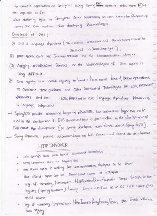 &rv eromple cqplic&ficrn
ge Ege mts or(ts
Mhre d,rhptnS lqrrs in
gprrog Ofzn, DAO rncrd&teJ
Drloh,rfS O? Pnl :-
O RmJ i3 Languaxe &fxnde'-tt (-tr.,* t"to"u
ctelelo1rJ
ft;qnnr Serl,<"r
obre de.*'l'Prt
e
@
@
- Sp"TEfg pravi&s ehrdsrton le'dl't'') plornEJB ' br q$tn'afi^If cr'rt mAe
ujcd iq rh€ &r4oprna- rP EJB 6rn1n*^r$or v iu'sr u*<|'^L in$e dad'srnpnJ-cf
EW ctrut Aw ht6r*n fS. Sn"3 htl"v'* xtot'r tknPs
"b*
gfA1tr"r8
)
--
gr^6lrlcbsmr..r prwides abswa,,""J4w
^
bfn *'tut't ^a
cLit* kn
:
*^ d'*rrk*cd Teor't'ologl
rr ls slrri.rgs urln u'ieb !
rr ls slrria'gS u'ln ctt'b base d disttrtu-rca
!-"- - o J r
6pdog &rnta,n r cots os Fe6lsr'5 SltO
A.^l*nps in tbe sai"t,t
--
Heie &r,.,or o4pq i5 rrotlrrn3 W a$oppficcrloo dtplof:el in the Sad'(,'l
--',
lbr( cu{^1i c4pn Can Le thand q"tone aPPD ot ufl*pgt
0'rg' 69' rr,o,rnX ' U;J* ft*tt*g..ni'ehr'*r"'
'YeEs 6'oars inthe
*
,..
q,rt'1 Crp"nJ U''*'* ) h'"t"6 &rvice in-t'e cPoc e nttmL crs '')cts nort& (o")'-
**
o*""^^ l-,-.,n!6r.,,r" ![rrrL**Pr^uh*g&"" g'x E'*ut "&'*ot-ot" 5F .vtffodng . hKP'r
&'"
,Yt ..J
oq 5prioSrmi &ri,5 Sg',.389 wslo4e ee1-, o++^ {04
aldrr{ o ctlc Grr) loue t$e. &'an<'rr- og
&r"ln*s[o$t:'
totb cuerd- clrld Se{x/rel!P q rtrt-r*t- be
ln Java Lar4aafie ' ) ,
Rmr o{,Pn6 eorl r use J*e" ner rykrotlL as rb',t G-rnrrurrJ cq}lc'o d':aonel ' --,
Awr"X middler-mre Se.vrcus on rhe S'srnesslo5tcs "P Rrtrt oryrrta it
t/r.tr d,'PFJo.rt r I gt
Rrnr re6rsry is a &rcalt retlslY5 to L"are lrtno'oP L'* ( LsluaoP"on@
'-
T0 0ercorne thf5e 1y"blerng ose gtbc,r Dtst'iu-rreJ ]a'rrnolo6rea ltK EJB, HE"Fr'tt":
Nclos3vvttr{ ond e}e.-. EJB, HnplnuoEor atc l-6*3u- d{tAt"rt. ltl6k"?rcrs
v
i< l.anguqe inde,{^1de'rl-, -
SpgErO pravi&s ehrdsrton le'd'*'') plornEJB ' br q$tn'afi^Iry cc'n rPk -
scd iq rh€ &r4oprna-,P EJB 6rn1n*^r$or v iu'sr u*<|'^L in$e dad'srnpnJ-c+ i'--/
JB dtent Aep *rxl^r4,,r,,* fs. Sn"3 htl"v'* xtot'r tknPs
"b*
grATE'n
) ' '.-
3rr'6 Llosor,* prwides alsrror.rr"nl-o6o'r ,n b*'' su''tu"t anA cLit* ka &t'latw '
HTTP lNVOKER
 