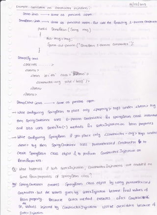 DernoCfu. xcor
a
-
ExamPle Oppiicotlon OO C/Jnt;l.6 uhzrl iojecfircrr:..-
16lozl>or3
Saroe 0.6 prev icrr6 ol(.)pD '
&tw OA WLriaQB oppn. Bll" Odd rhe forra.:itr$ 7-- Patar]';, @r6lrccfzr
&mO..fuVCr
->&rncBeon ' java
->
Pq.blic
{
ft
hto&o"., ( St.S -uS )
tbis. rns6 : ro53 l
Sgsrc. . ord' l-riorlD (
t'
ft
"^&o.,
1-llaram 1o'l5ratu<n
"
))
--/
ZDftiYPE
LLxo.oS >
zbeao id --" db''
ZCcrrnr-ru clc'i -(Y$
zlfun>
zllv<ar,s>
61d..s ="ffi*n'' 2
value :'heilo" / >
DemoCticr,t.j,av a ------) €arrE, as Previdt''$
c?Pr''
t^lbne ccrnhgrrtng fririo6Bcaq fo Plc'ce o.n)g llxwYn]> tags croder zbec'n> Ffl
tbeq6p,rlogCoola;neiuse6O-PaYarncon6tr(rol-(dP".6PY;ngB€&nct't:'Sin'lar'fiat
ond olso uie.g SefietXxxk) or-*'oas &t €ettc'rjnieofion'oo kan prro;r"tt<:
lalb,te 6*6ru1ng Slt.gBean iP got' plorce crnlS Lcansftuld<lt - a{8> k'Xo und<"1
/can> tag fteo Sq,ogbtt&lwt u$e5 lx.{ame}crized
Ccmsnucrar & tu
Geok SpngBeao clc{ss ohfrr 4 to Frfi:rrrn Gnsrrucr<rl
J-41e$ton crrt
Eeon Prorx,r +ies.
- Nfr^j l-r,{xnr6 if borh eerrc1lnieulorr., &nosFrucf<nlqjecno-os
are enabled on
&iroe Bcan prupc-riies cf, spviogBrao rlassa.
-'
4: Srrnn$Gotainct &rat<s $r,rn6Bcatr class o{i€ct bY ustng Pc'rarrr-Fcrized
- kan po1,ctrg. Eecrrrrse 6ertc;t nrerhoc.l exear,tcs aPttr Gnsffaal$o*
. rht
So,"Vof..eS injemt q Consmrcfcrr1'$ec,tloo tDn be ggctriddeo ber-arle

fetkr lrjlartorr
4
 