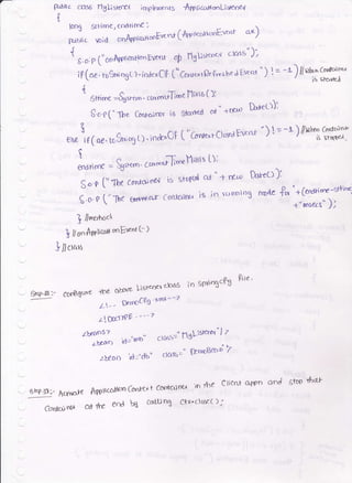 '- R.Lbi c ctls6 llgLisrcd{ irop]errr.*s r!,p l; corr o.,Lisrcne,f
0
1
[1' .
tl:
;'' #*r..:l' - t"t'* ('h'errcr*r"r'Ert nt o')
{
'.
i-^,r
-.rr*
E,npsr zr*
' " '
S'o e 1'ooAfnlitatl6nEvt!-d
op l-1gLsttoc^t clcls ) )
i F (ae. h3r,i ogt ) . f ndex Qp (" CmxntP. r-,-s be d Evenr "
) I = -l ) il -Tl
.tffi'
{
$ttime =Sgsrcro - currt(rj-Tlme f'lirrle ( )l
s'o'e(" The Conr<';rsr i6 g'f6rvred c*" +rr''" brcO):
' ! ^ Apr ")l=-l)/nlt'&nfr')n'o
e6e tf (oe.roSniryL).in&xOP [''Conre*tC)oseaEwnt /'
'"" ,rstorto'r-
t ^ 'r: ,,lrir [);
endnrne -- Sgt*^' ccnronl lirnt
S'o'P ["Tt)t can'{d.,n?/, is sto?d a}'+ rr"i Doreo);
(.0.r,(,-IhreEr.FenfCodf,dw^)6intunnloSrrod'e&n-+Ccnar''.-s+ti'a
+''t,seas" );
] /lt"r*oa
t /1o"*Pp}carr
onEw"t l- )
& /Jcratl
' 6,.pg- cooggu'e the ot$re Lisrartr clc!45 io sp"n{€cfu
hrc'
4'-' f)etrnCtA'nml--7
z'trrttPi "-'z
LU:ao|7 " r1$Ll'rcre{",l Z
- 6k?fl; A4,l..le *pprlcc'ncmGnXxf
Cortdrx
 
