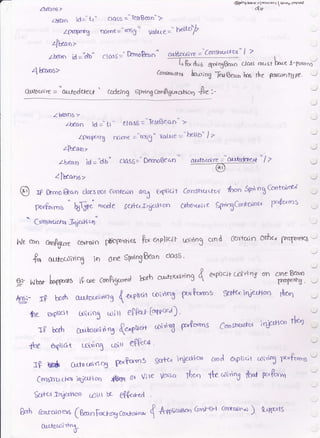Zbcrra >
/hn-r,n id -' tr"
4Pr1J|,eftg
Ll?af)>
zlVons>
Oulo(I)il€ = or(fodeftCt
61q.q5 =" Te$B€c.n" )
rr!mez''rns8r1 Vakre-" t
"tNh
*t^.-*?:l*{  $'ov -r'n'4r.
,_-/
vt I
I/
I
c.lcrrs n& st l-r.rr .l--p<rmty;'
z&n id='hb" clors= EmoBa"'" crrl&ocoire = Consrru o-rcrf
--iR"for 61,d"SB-"
codo'ng 6frhg Ccm$SLtrafio'r -3re :-
lWo6'2
zb€on 'ld 1'tt' et&16 =''TestBeaD" >
Zl^D[s% rrirn€ --n55" 1t''tote:*bellb" /z
4beao>
Ltreun id=tb' c1435,=- DemoBean
zlVcoos>
fonevrratq lar-r ing Tat8rcn lns rt, e pdrc,rDfu,0e. J
Cfhc",<-olre S1-.6Got<,fnr'r y"tunS
:
arr-lotoire J ut*te"+ "
I z
-_-_-@-
C4mStrufL^/ th.ln SfrA nS Cclnt-cnrr,'t
grrfirtmO
- Qotnllrntilrn J4rurq
g Nho. l-{T'rx6 iPcoe coohgured lsrb c.drlurtn"S 4 sxpLiclrc41i'''n9 *
?ffi
ry * borh orJccoldn5 (taqlrct uridnS gtPtnta Sertcri{eooo rltq
ouiocniril in One Sp'lngB'eoD ctn'sS '
Onggrre C*ftoi. l$ofrnrf.g Pzn enpbcr't Urtnng crnd Centcrln Otbr'v prrqv'n]<g"',
b-,,iria3 1ai ll ePk l t +pu"a ) .
Curfooldng {e'gf'rc-l+
tolnnS ptfc,-tns Consracafc* i4.,n* tlO
1? 6*t CLrtooif.og g'rPorcns )r$Uaorr CLocl erptrcit coftlg fletfrnrs -
the o.grit mng t^ir eeftc4'
Coqsh-rlclor iticrHon fuZ ot tlise
S?rkl:s'{e*roo 14)rr bL e€&,kd "
fh.r the c,ll*n; fh"t fr"&t^n
$o'b 66nrcrrne6 (B€onfaqtduco*ccrru' { +oou** cc'ru-e}i csn{-cat.''^
) t,{rtos
gerko(
Vorsa
@ xf &.mo[&on c[r-snot conkan arrl ex{xicit
^
$!rrJ to.fe setu4%<rr16n
hle ccrn
f.
tre expict
aP both
Cu-tfooirYlU-
 