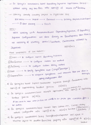 R" Sfriog 5 x
1l1rhs$ usiot
annofafions b,sed DepcnderrS ftieo-h'ctn crqptice-hlon bc'scd -
ong xrnr &tes Yee<,r 6{?n @ o( rrnrch ors Lnd,"cq
!
: @r.,iu.r ------+ h ctrnBgc're exPlicib depet'dtnca
r,'ie4lcro
,.- @PoatGn6irctti ----+ to ConPi€ure or'9rorD ioit rrrerhool
- @ P*esrroX > tT CooF€urc custom deswo5
T*'
, @ s,oPe -- ---- - -> to Qeo  springBe'on scope (sioglfgotorele )
'- @G.por.r*5con
to Y€cogni?e sprrng*eans
1d
csotrrces lbcrf are
ffi..f,*
4'r4 rc*ar""w^ A*
,, tr^..,n6crs
.,"ft,
- x) trol $prrogz'o bc'xd Ixplicit ftrnswoeRJ' )niecrtcro ru*"'tgh Arnror'$crs 'e
ft:/
v open $ o$ suPri'rrnrL'Ye [-nnao..t Si]encm
:::U:t" frT6 [" *d,**
x) Pt sPnn35 o onnotcr-Hons bascd exc'rnPle c{Pi'}co}lc.t Yerd
! lrc,nd{Xrl- $iucrn
c'f' otf oalrs
fie ifiFil€s. .^.. 1 a r.5flrn -deitrub .
x) ft., spxo33.o anrotrrHcros bosecl e^arr{re o{Prr custum -t' "' t / @P*rcanst'"1r',
rshods Ccm€rgurarton
re?"r capn@ 4 fte ot[ot[ re ..,nda-'r
ge"o"*l /
+) q.,{ gpi,n$3'O OnnouJdons bc'*ed frcrurgk c.nDa'itJoPm ct'ui-

onl idesrs it
aponQ)4 A m[or/rj
hdhdd,f
-+ Openiog ot*q C.recrhnS P'Die4t in llSEcliPse f,DE
File rrrcou ------+ irnpc* ----r Grcnercrl
----) EdisHnS PrDi€rfS io uo'r1aga<
o *x* &rewr,5 Fn;sh
NOIE:-
^n,'.
NoEioS tolth AnnorcrrlcrrBosed D#'odecq&jer-rlon' iF Dq."'Aenca
. ,l .--,1
;"rr **i***, arr dcnre diretdq erq Bu.nP'oror'rcr
**" tb*:
d
oo necucigJ 4 r,JntHng se*cx (-lrrrtoo., &il6rt-t."tu6 "'€-lcfea
to
.Iqle*tooS'
6tIoalzorl
T(sutfqrt [b1e-t-t- ro anotk',^l BeanCXerE Fotof1
*fu
 