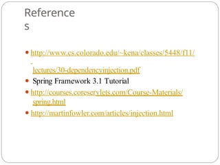 Comprehensive Guide to Spring Framework and Dependency Injection in ...
