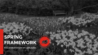 4
SPRING
FRAMEWORK
Alta produtividade em aplicações
 