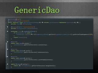 GenericDao
 
