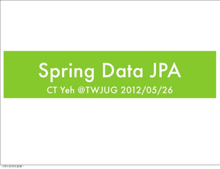 Spring data jpa