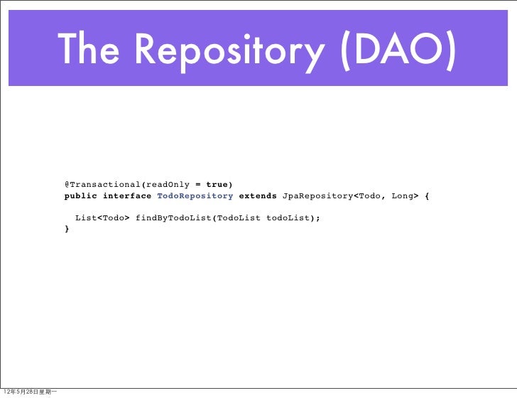 how to implement repository jpa JPA Data Spring