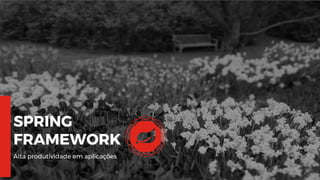 10
SPRING
FRAMEWORK
Alta produtividade em aplicações
 