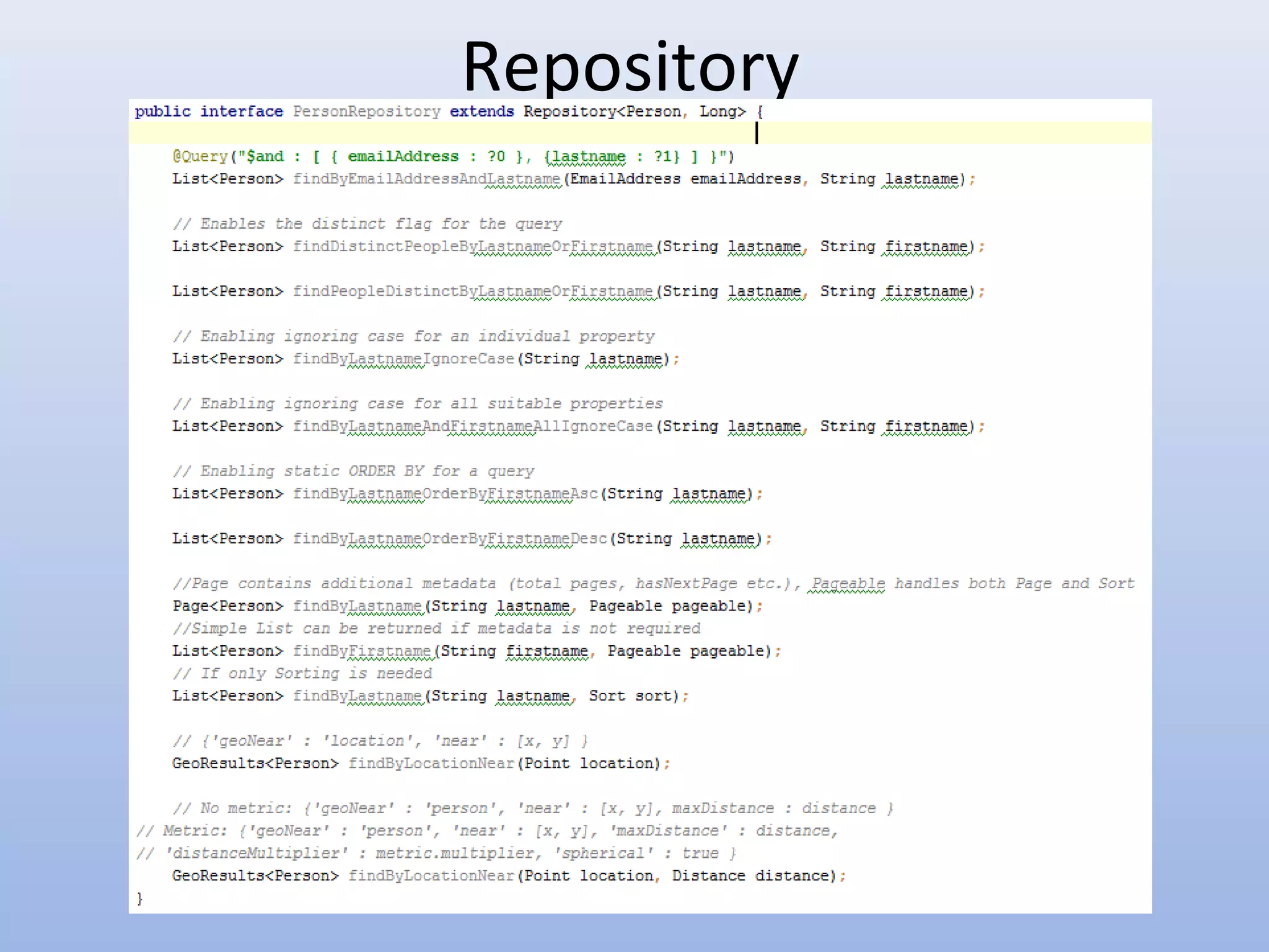 Repository 
