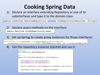 Spring data presentation | PPT