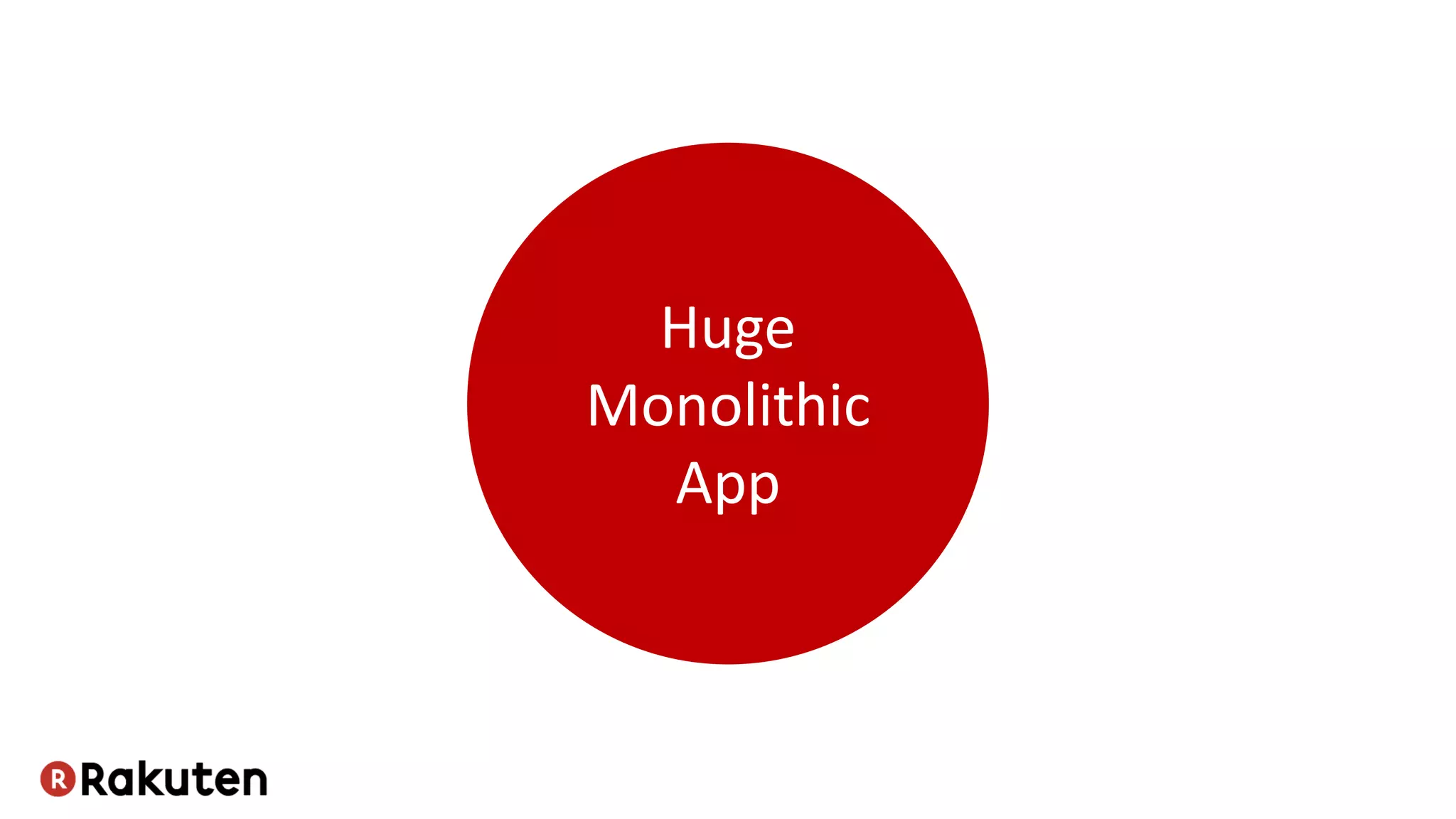 Huge
Monolithic
App
 