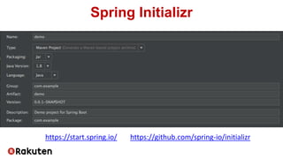 https://start.spring.io/ https://github.com/spring-io/initializr
Spring Initializr
 