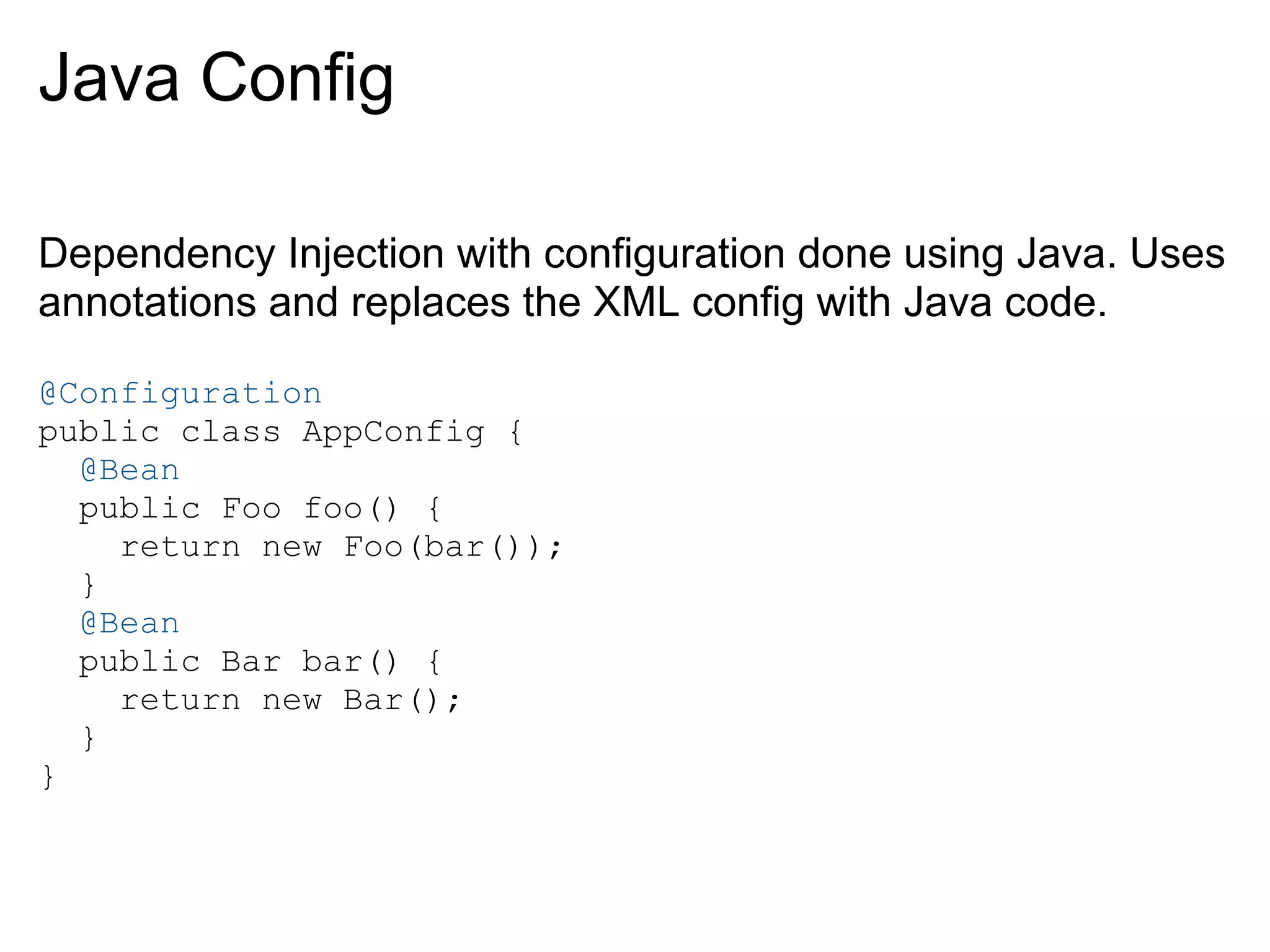 Introduction to Spring's Dependency Injection