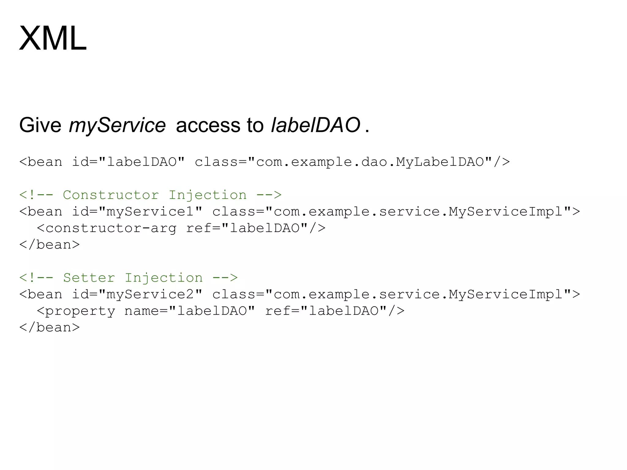 Introduction to Spring's Dependency Injection