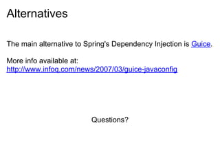 Introduction to Spring's Dependency Injection