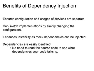 Introduction to Spring's Dependency Injection