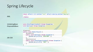 Spring Lifecycle Management Spring - Ecosistema | PPTX