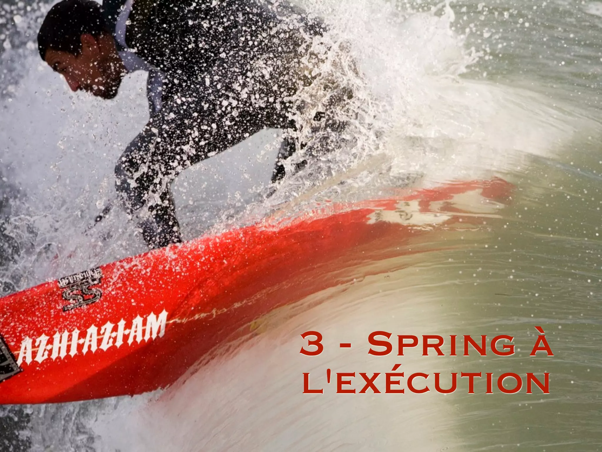 3 - Spring à
l'exécution
 