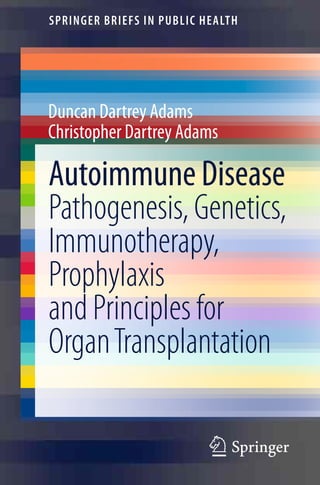 SPRINGER BRIEFS IN PUBLIC HEALTH
Duncan Dartrey Adams
Christopher Dartrey Adams
AutoimmuneDisease
Pathogenesis,Genetics,
Immunotherapy,
Prophylaxis
andPrinciplesfor
OrganTransplantation
 