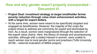 Failing to learn or learning to fail? A meta-analysis of evaluations of gender in Ethiopian agricultural development