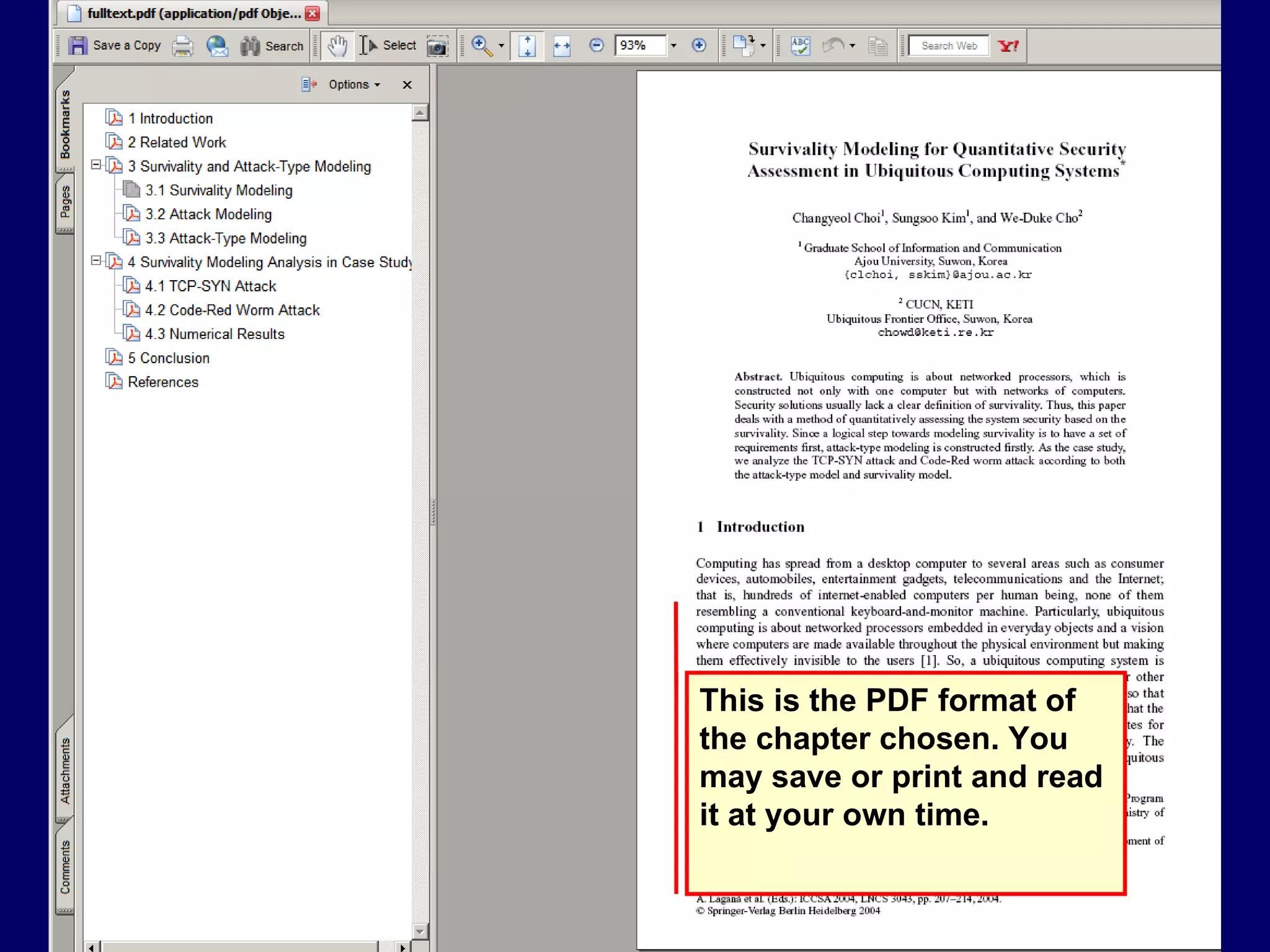 This is the PDF format of the chapter chosen. You may save or print and read it at your own time.