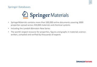 Springermaterials Springer Nature: main | PPTX