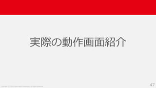 Copyright (C) 2018 Yahoo Japan Corporation. All Rights Reserved. 47
実際の動作画面紹介
 